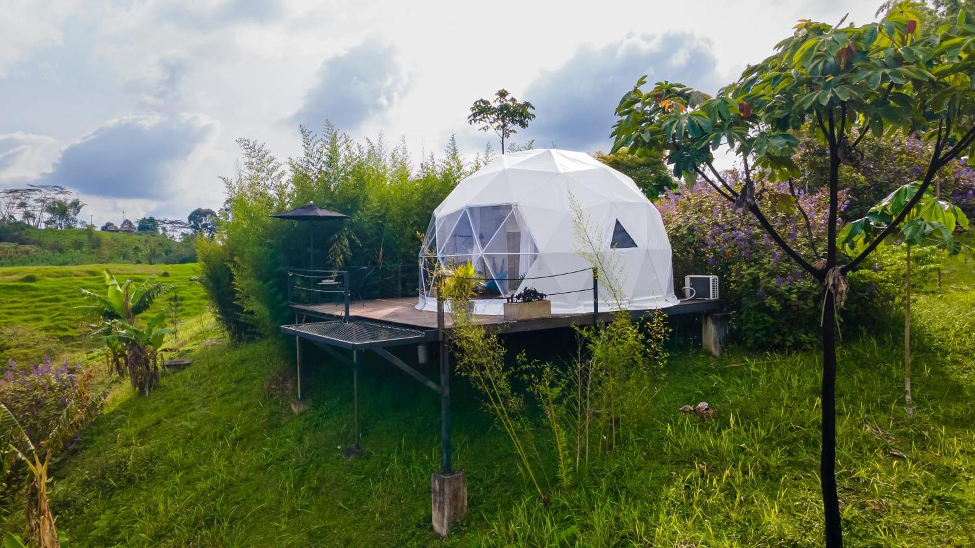 Ecohotel Monte Tierra Habitaciones Y Glamping فيلانديا المظهر الخارجي الصورة