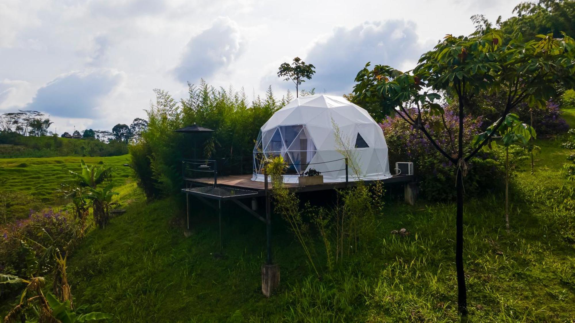 Ecohotel Monte Tierra Habitaciones Y Glamping فيلانديا المظهر الخارجي الصورة
