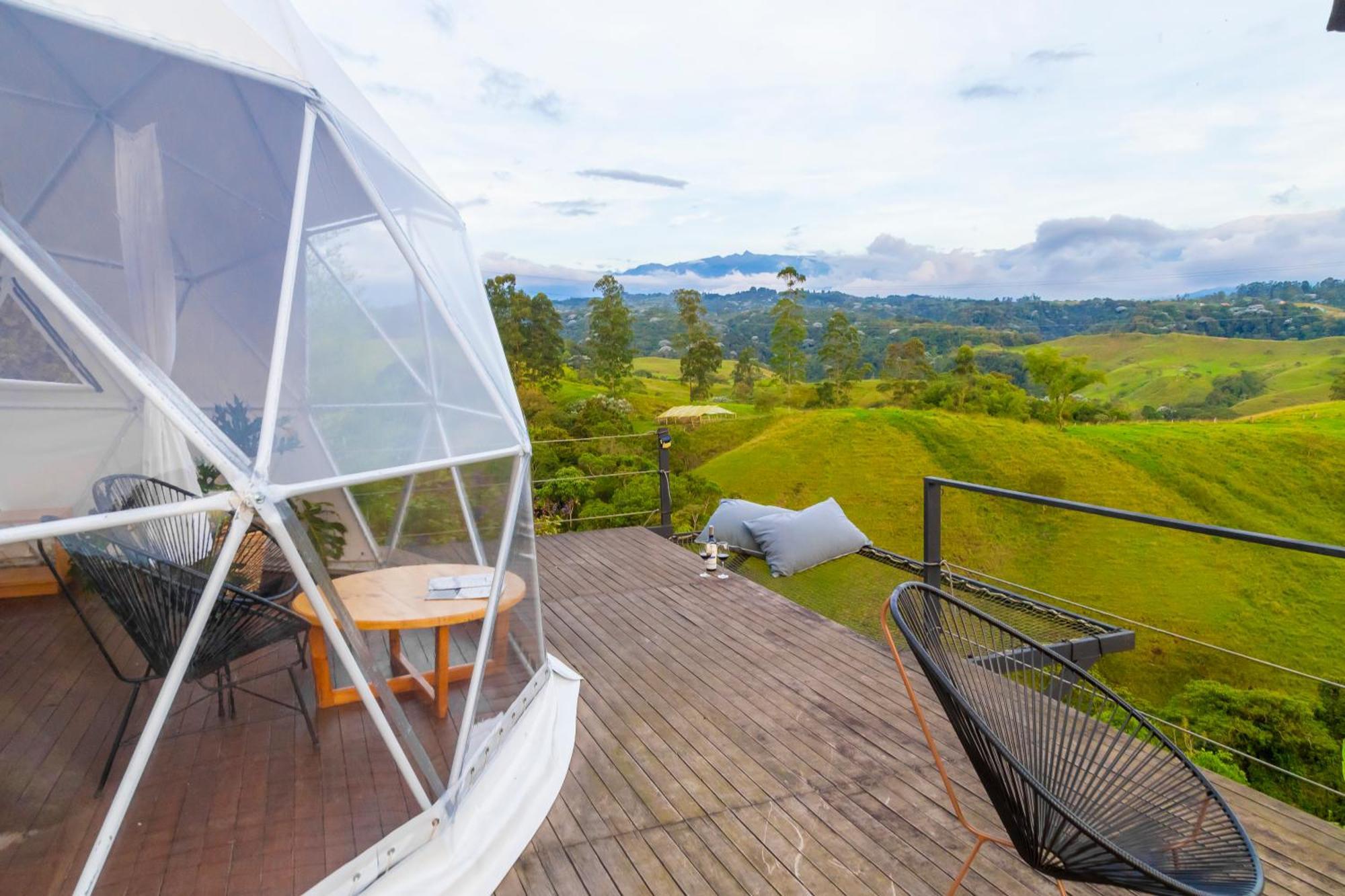 Ecohotel Monte Tierra Habitaciones Y Glamping فيلانديا المظهر الخارجي الصورة