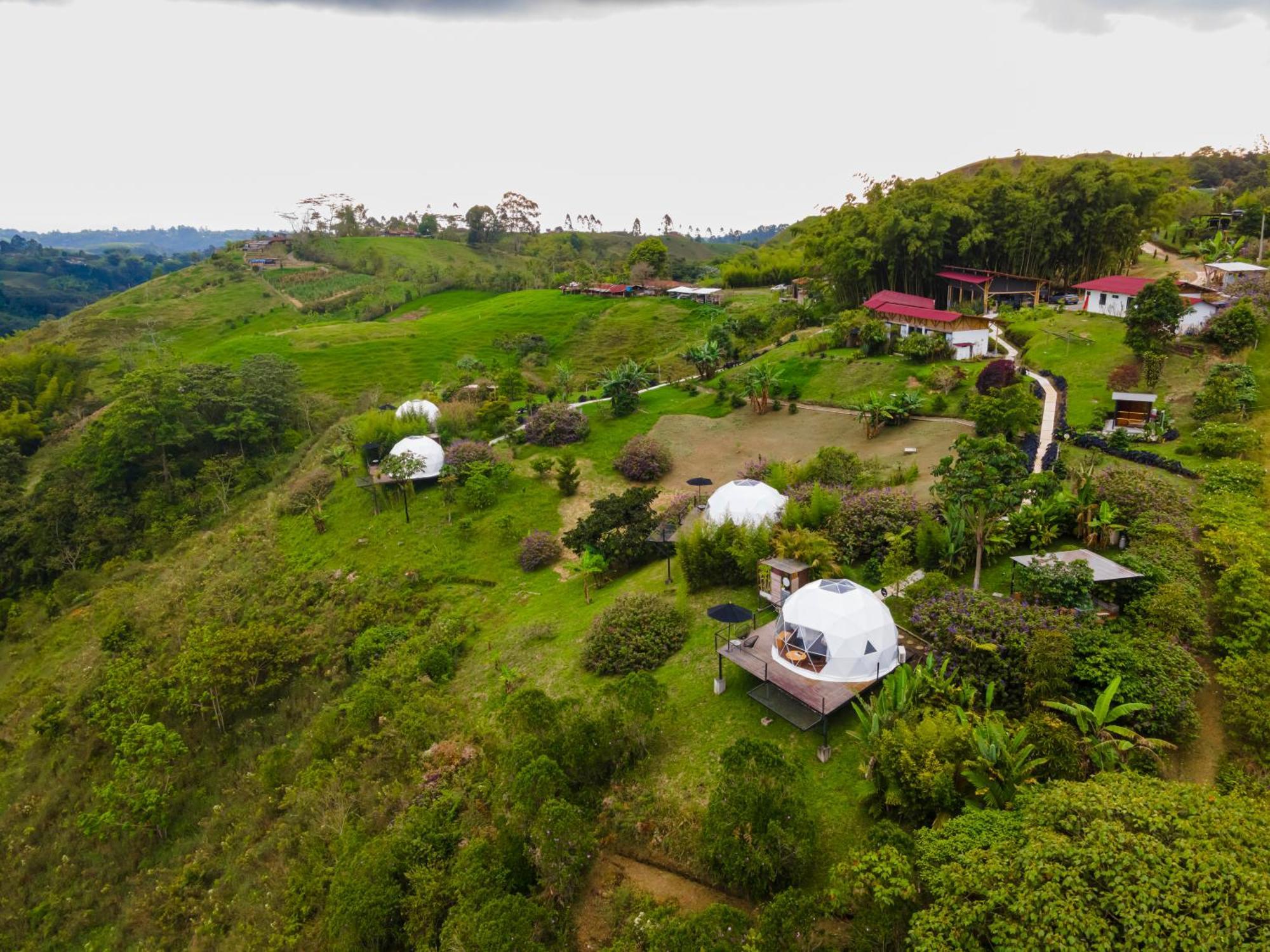 Ecohotel Monte Tierra Habitaciones Y Glamping فيلانديا الغرفة الصورة